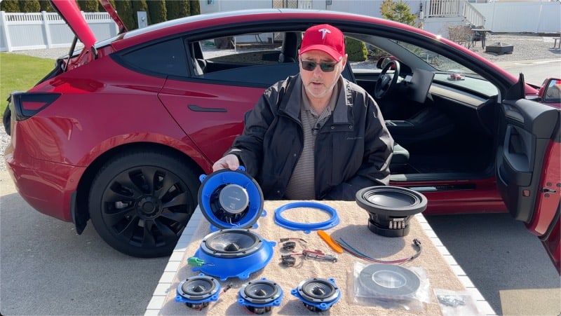 Tesla Alpine Speaker Upgrade