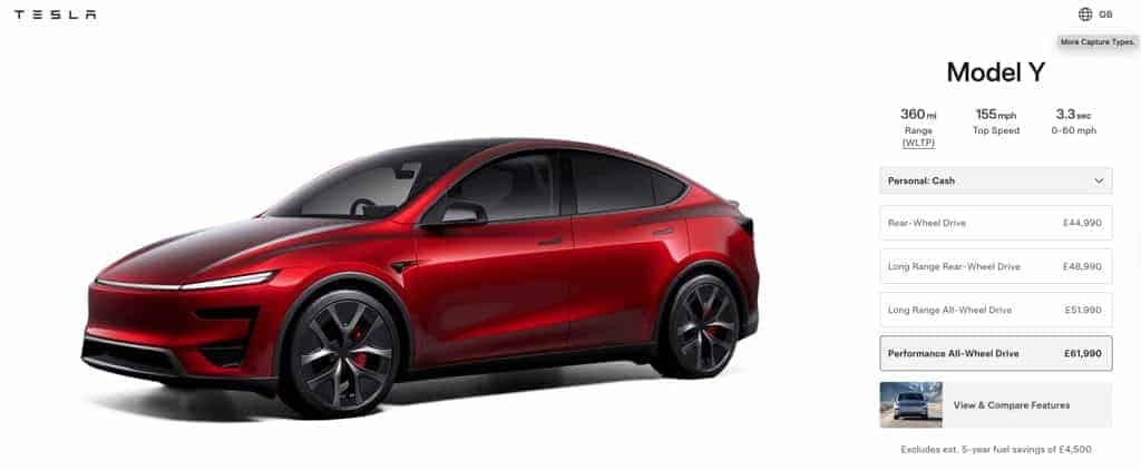 2026 Tesla Model Y Performance